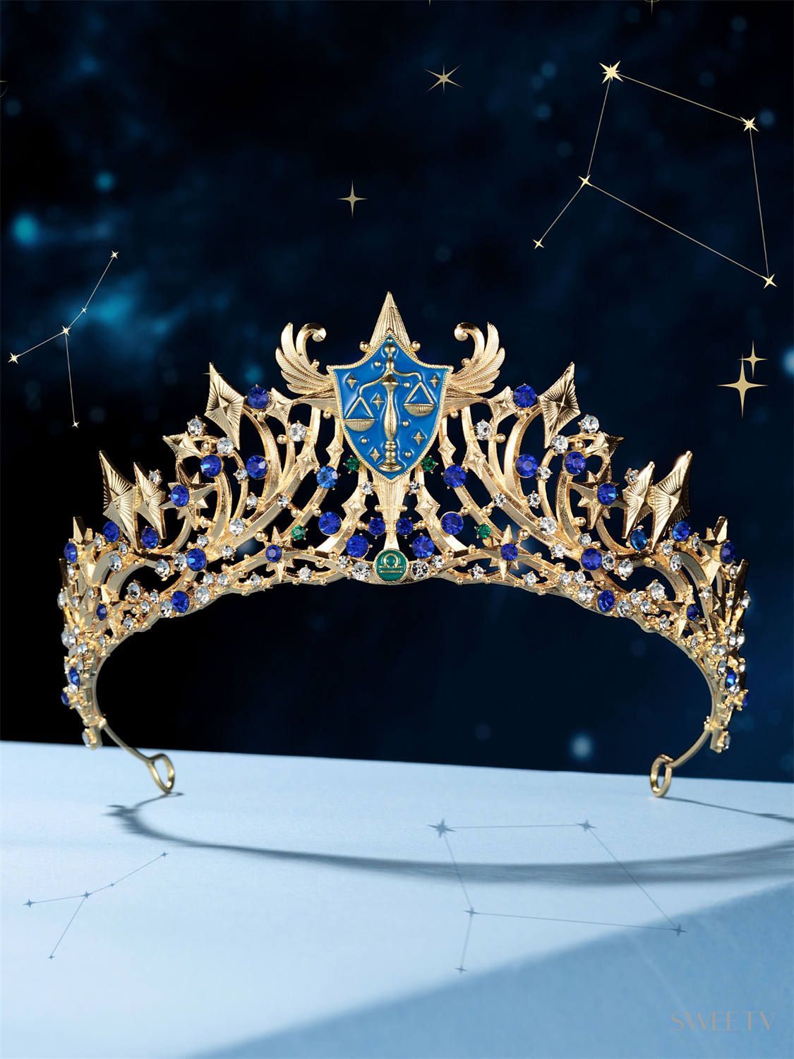 SV Libra Zodiac Tiara