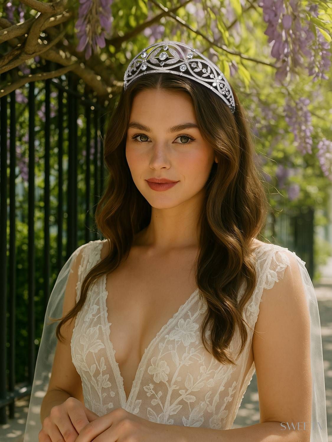 SV Gwyn Laurel Leaf Tiara