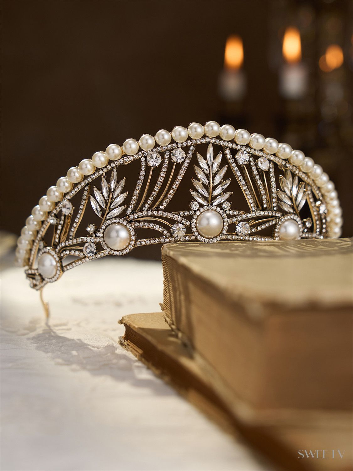 K⭐︎Tiaraページ♡ SV Arabella Wedding Tiara-Crowns & Tiaras | SWEETV