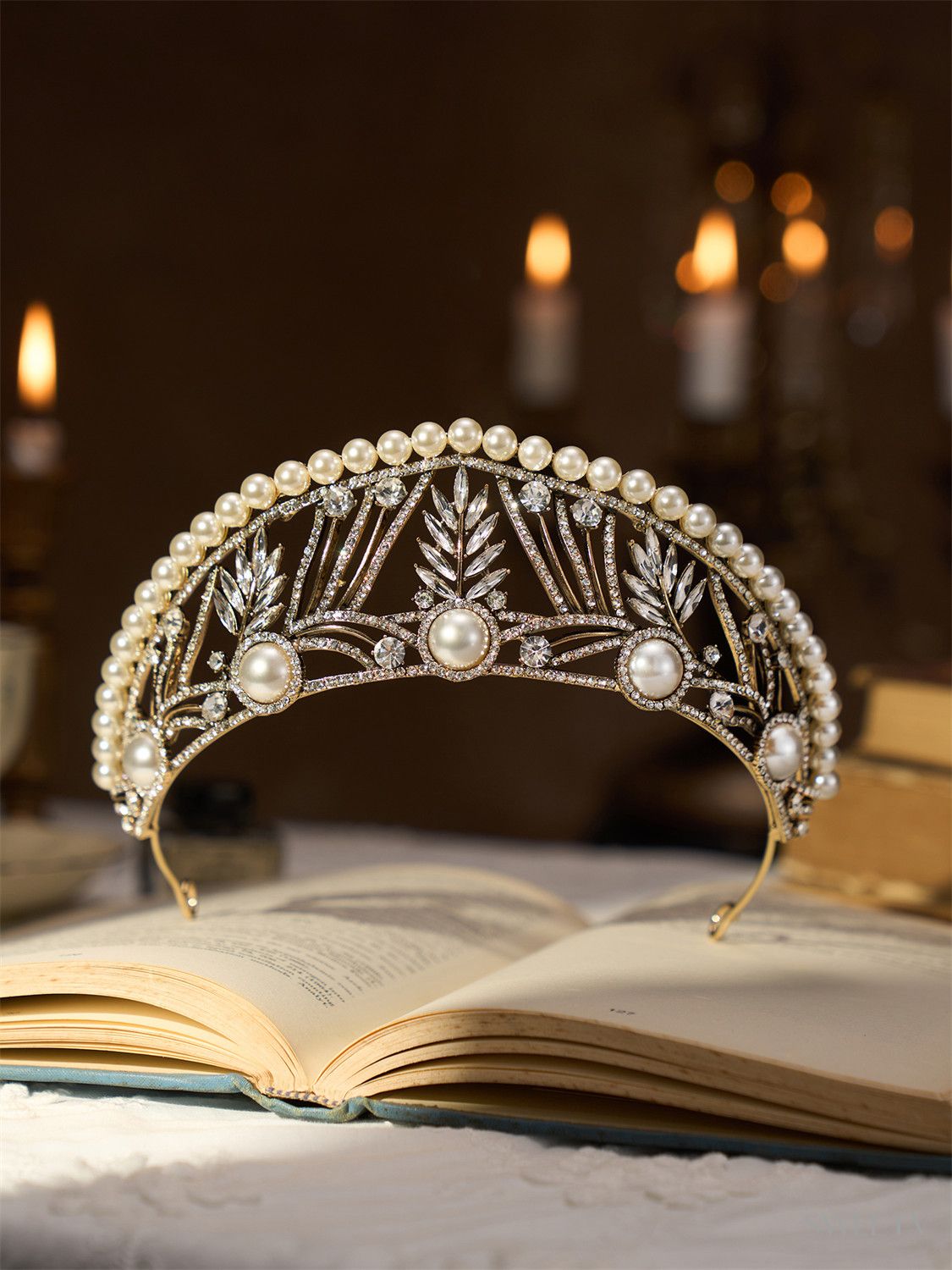 SV Arabella Wedding Tiara-Crowns & Tiaras | SWEETV