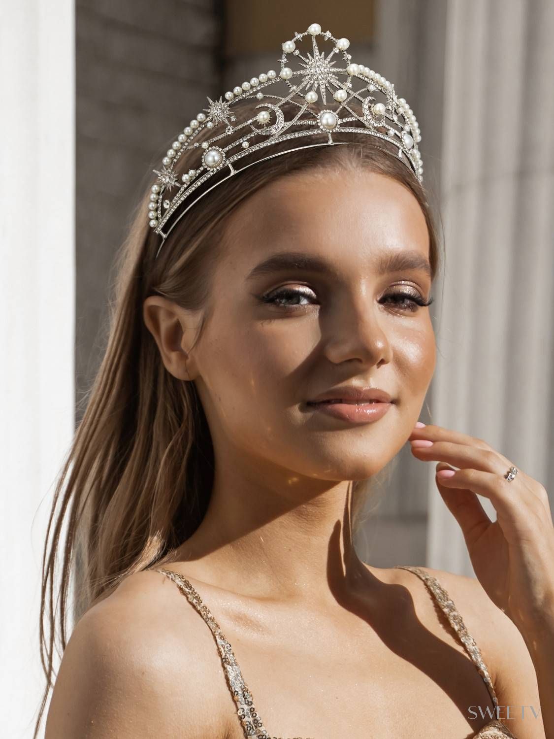 ☆tiara☆品 SV Chloe Wedding Tiara-Crowns & Tiaras | SWEETV