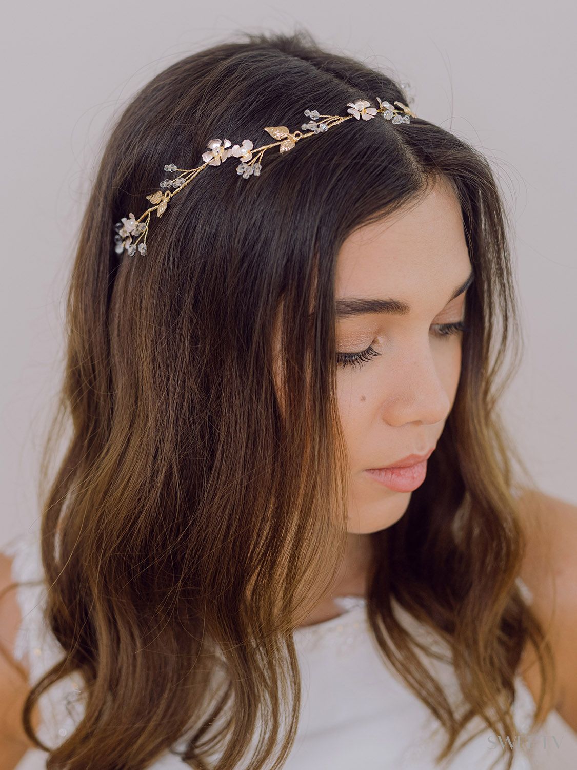 SV Reina Bridal Headpiece-Hair Vines & Headbands | SWEETV