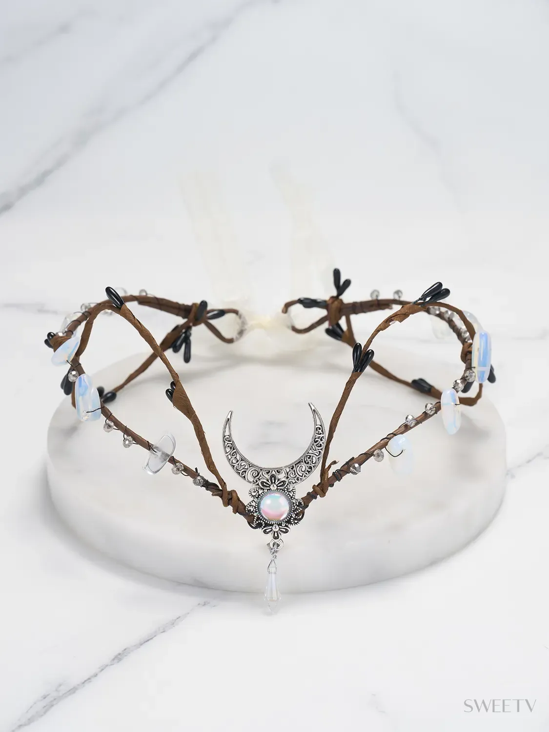 SV Silver Malia Fairy Crown-Crowns & Tiaras | SWEETV display picture 1