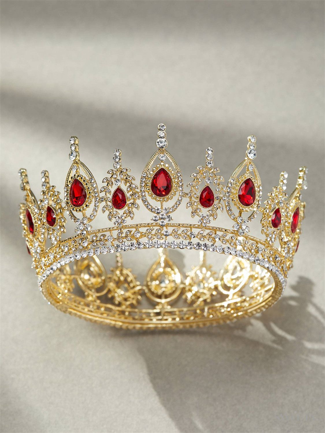 SV Antique Gold Bailey Queen Crown-Crowns & Tiaras | SWEETV display picture 3