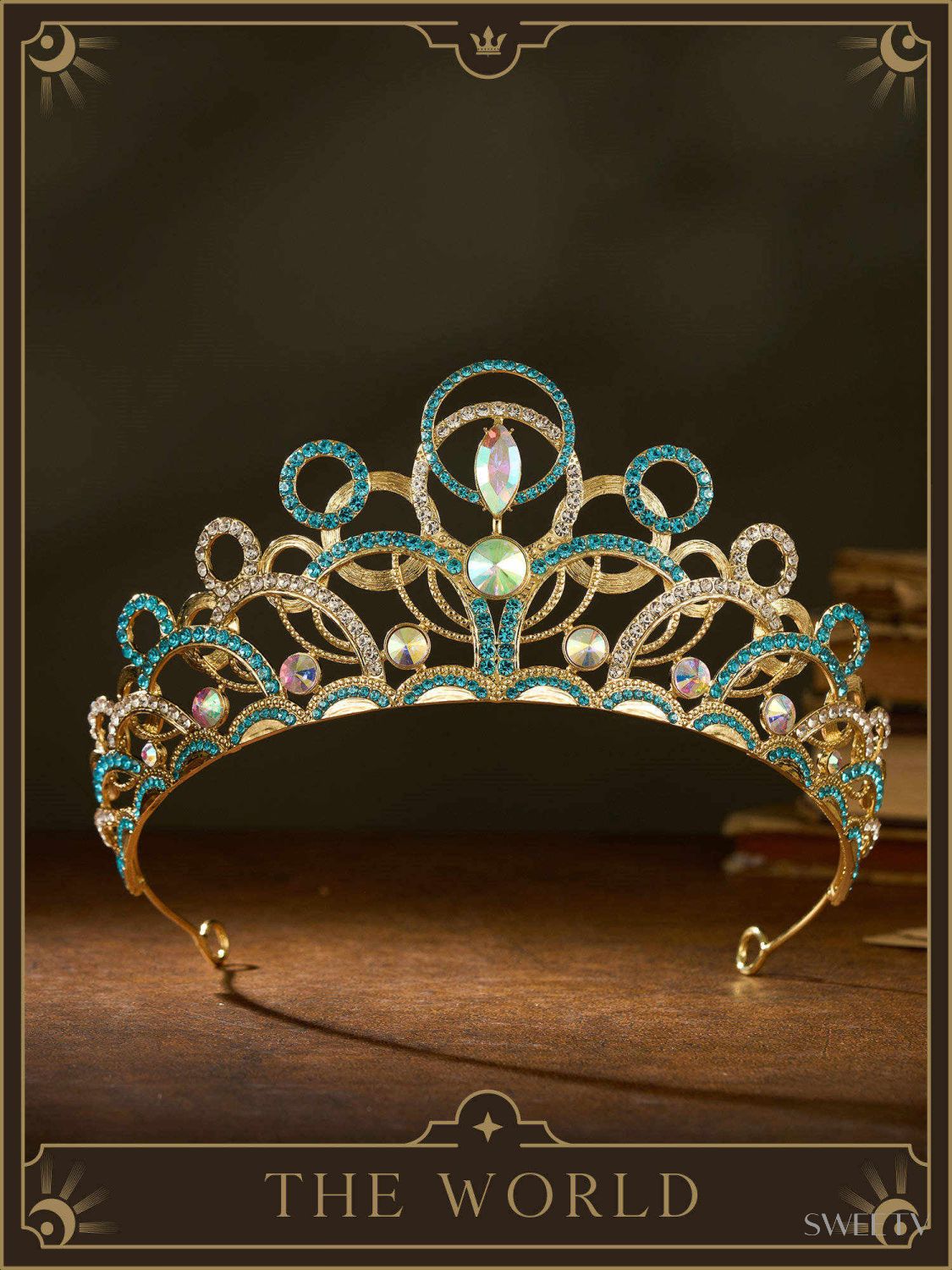 SV Tarot Crown II-The World-Crowns & Tiaras | SWEETV
