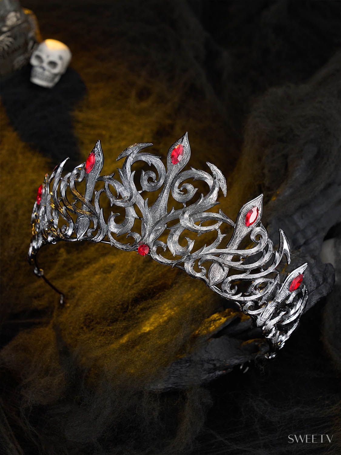 SV Hellish Thorns Halloween Tiara-Crowns & Tiaras | SWEETV