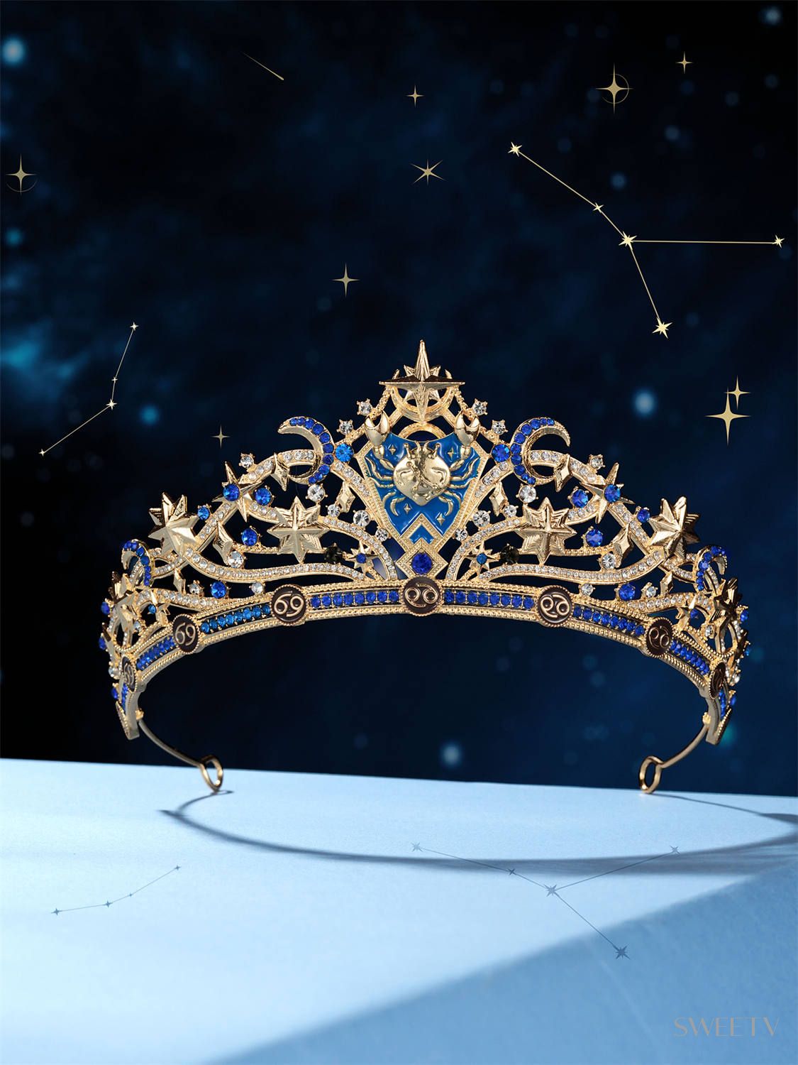 SV Cancer Zodiac Tiara-Crowns & Tiaras | SWEETV
