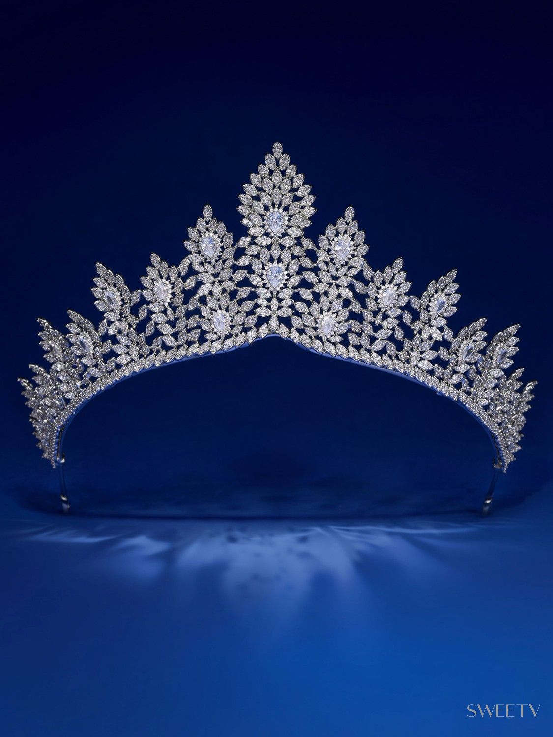 SV Jordan Majestic Bloom Tiara-Crowns & Tiaras | SWEETV