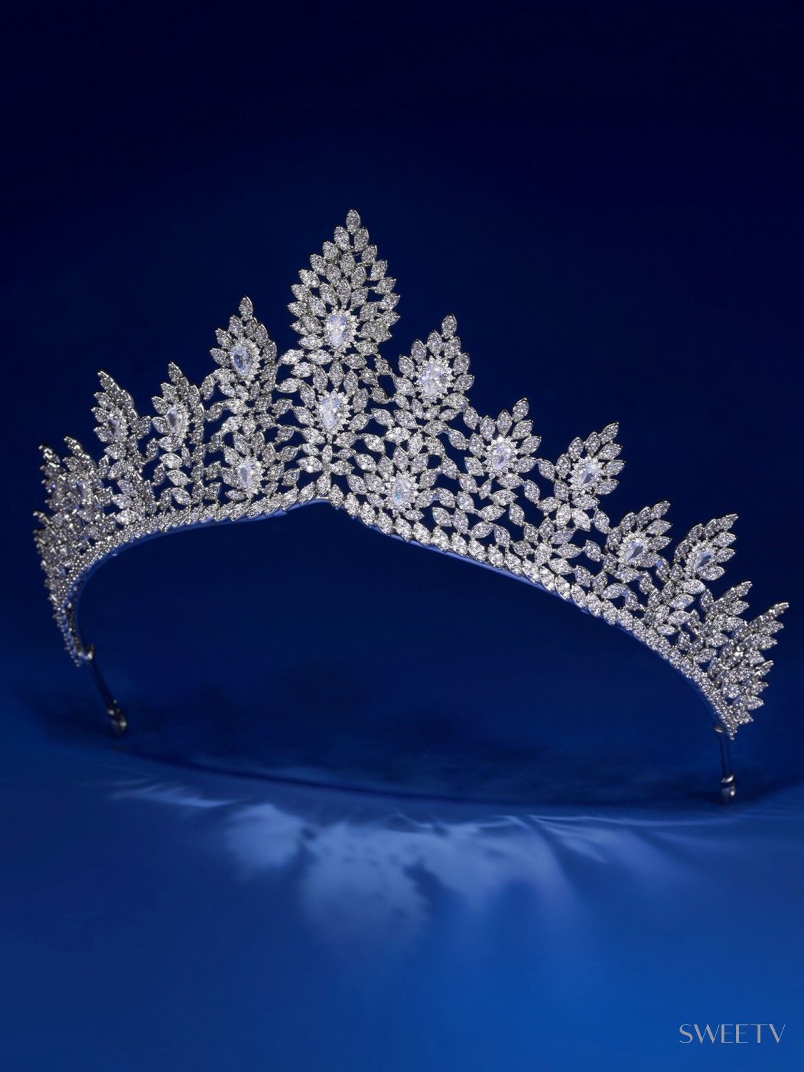 SV Jordan Majestic Bloom Tiara-Crowns & Tiaras | SWEETV