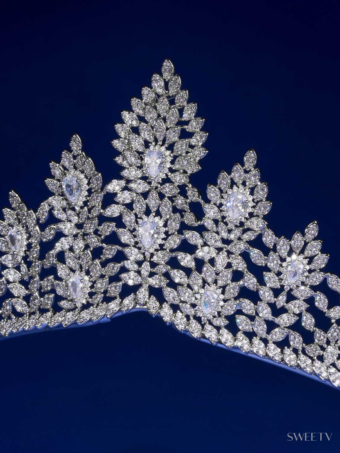 SV Jordan Majestic Bloom Tiara-Crowns & Tiaras | SWEETV