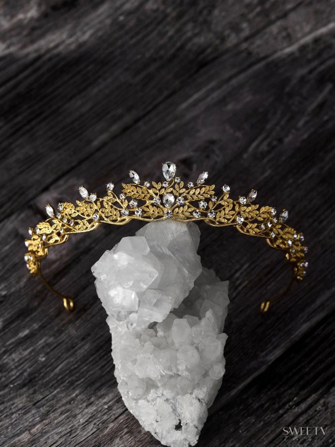 Diadème Princesse Cristal Strass Violet - Couronne Baroque Argentée Pour Mariage, Soirées Et Fêtes Élégantes