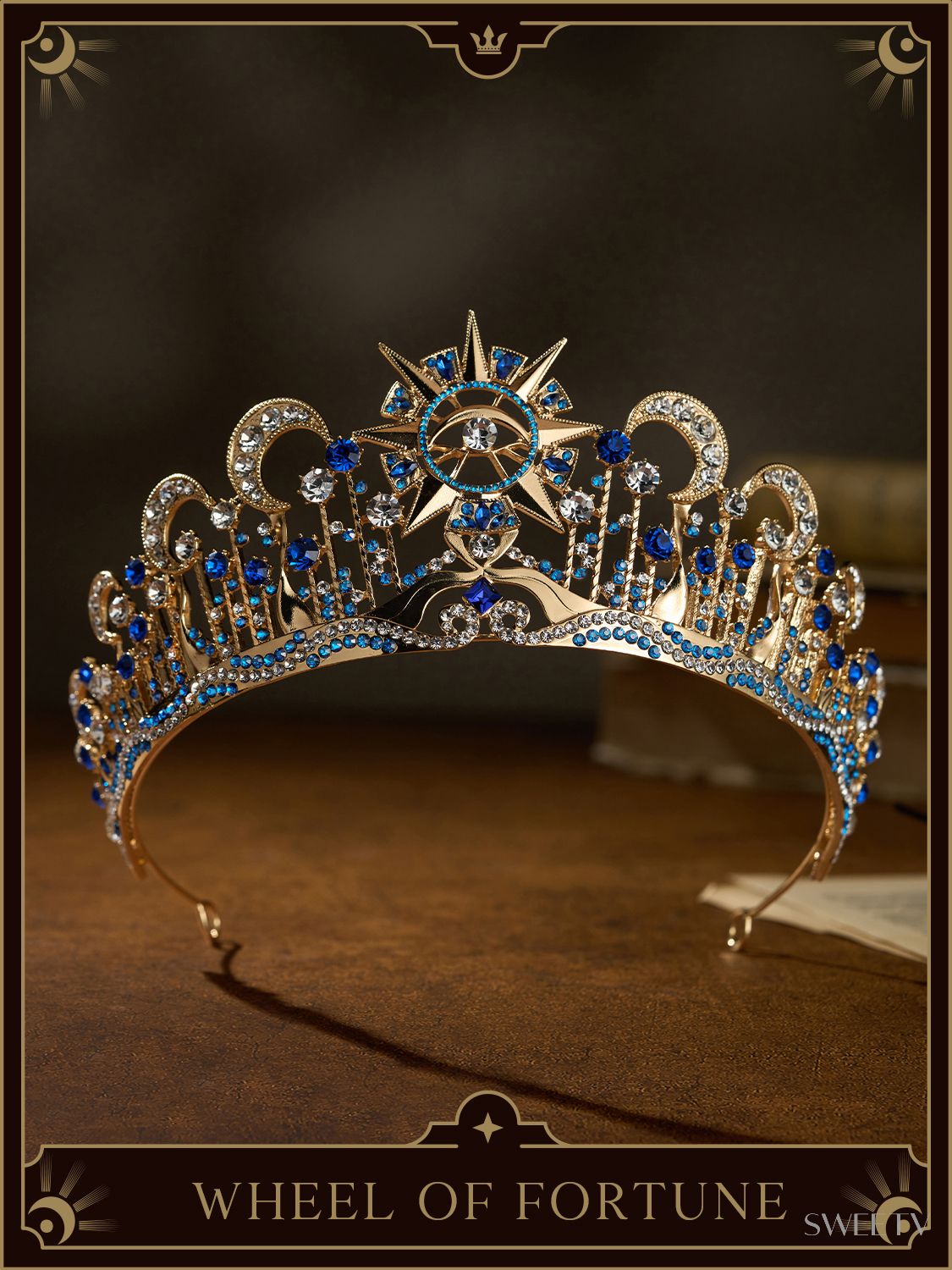 SV Tarot Crown I-Wheel of Fortune-Crowns & Tiaras | SWEETV