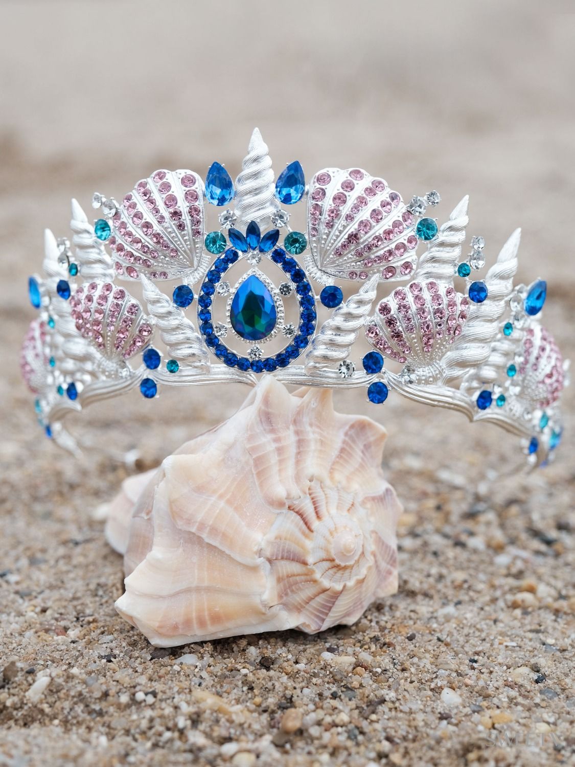 SV Conch Fantasia Mermaid Crown-Crowns & Tiaras | SWEETV display picture 3