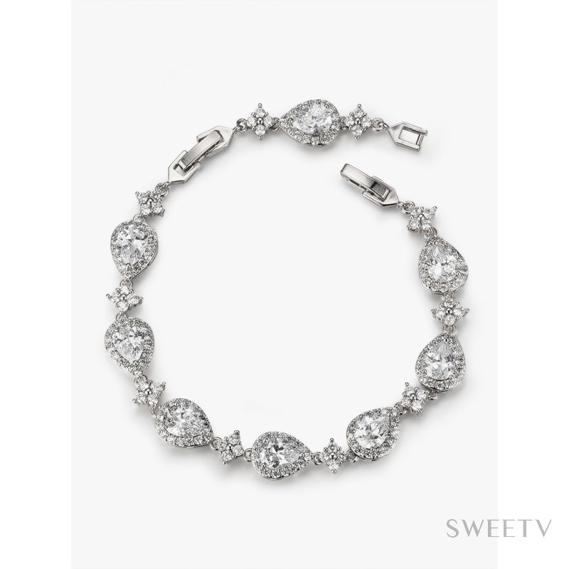 SV Wedding Teardrop Bracelets for Brides Bridesmaids $23.99 Bracelets ...