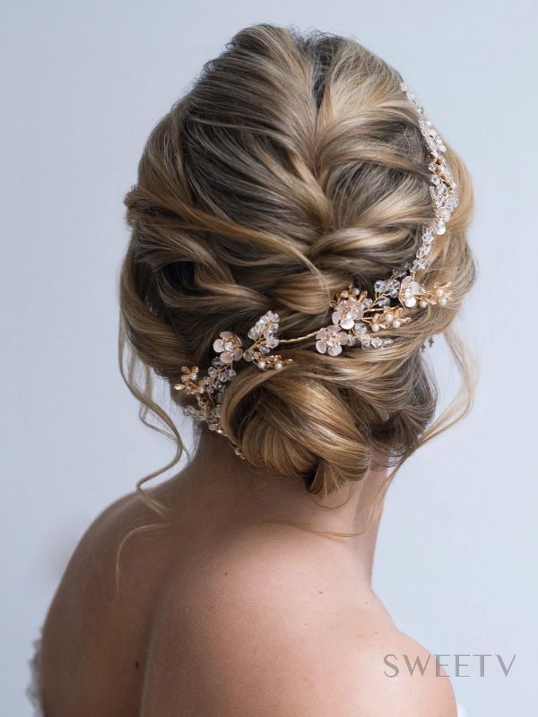 SV Rose Gold Floral Hair Vine SV Rose Gold Floral Hair Vine
