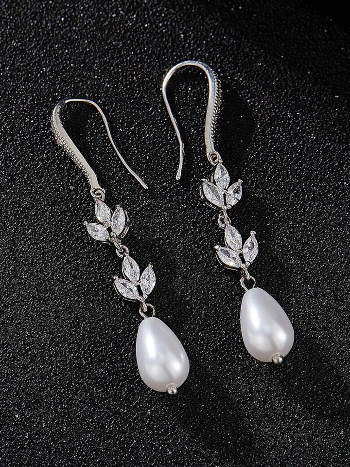 SV Pearl Drop Earrings $18.99 Earrings- SWEETV