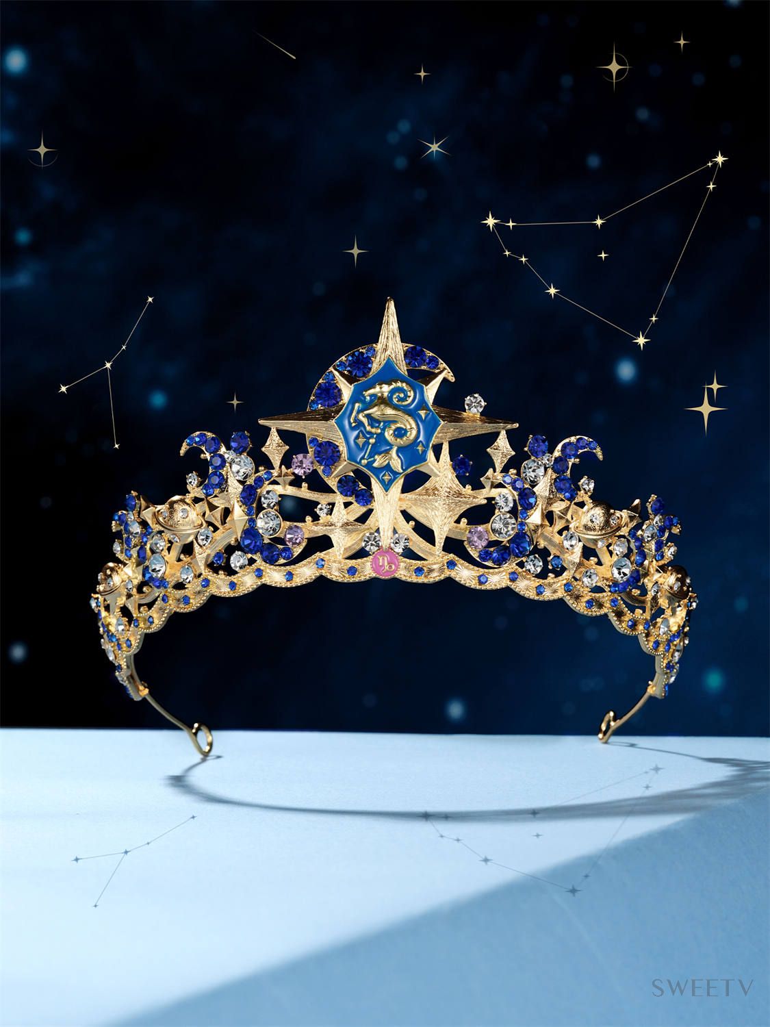 NEW ARRIVAL - Baroque Sparkling Crystal Star Crown