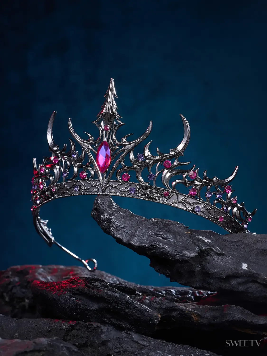 SV Black Witch Halloween Tiara-Crowns & Tiaras | SWEETV