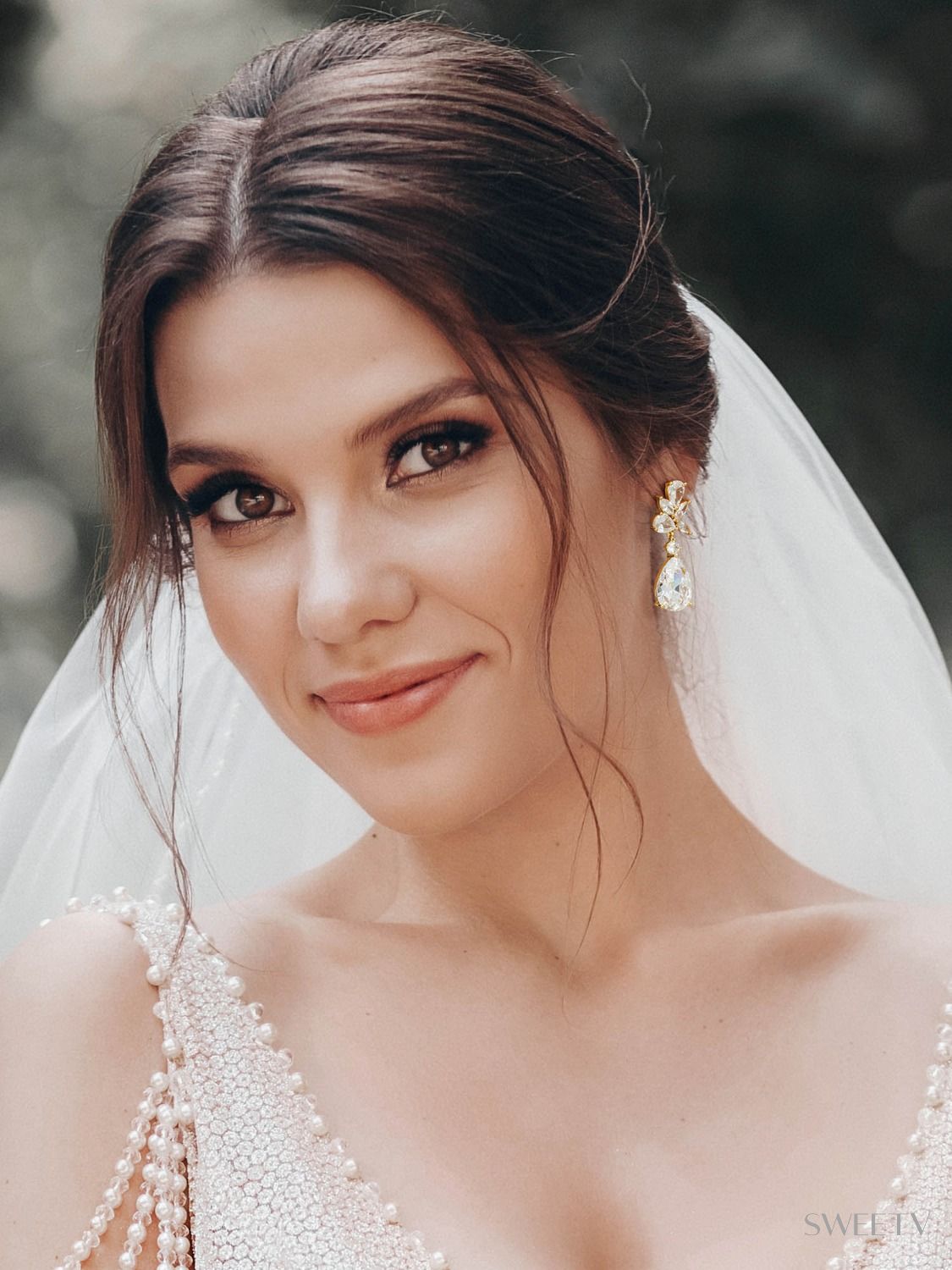 SV Elegant Bridal Wedding Earrings-Earrings SWEETV