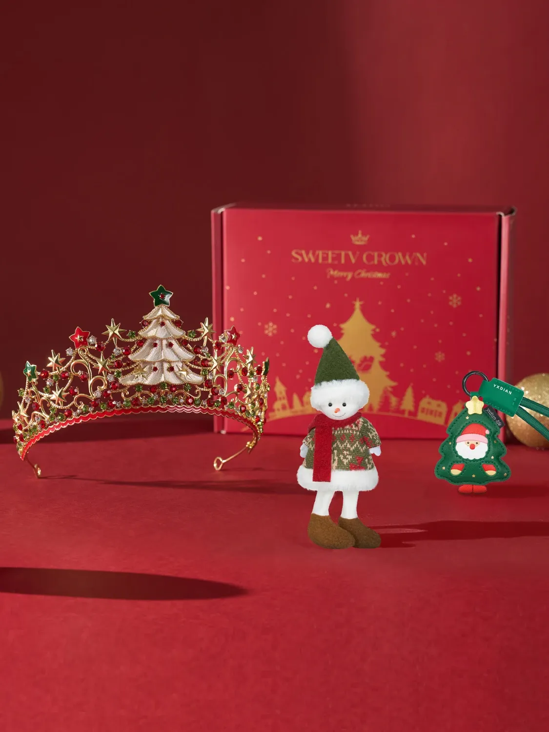 ◆ハーバリウム　285 merry Christmas ¨*:✼.。 Xmas Box Set-Merry Tree-Crowns & Tiaras | SWEETV