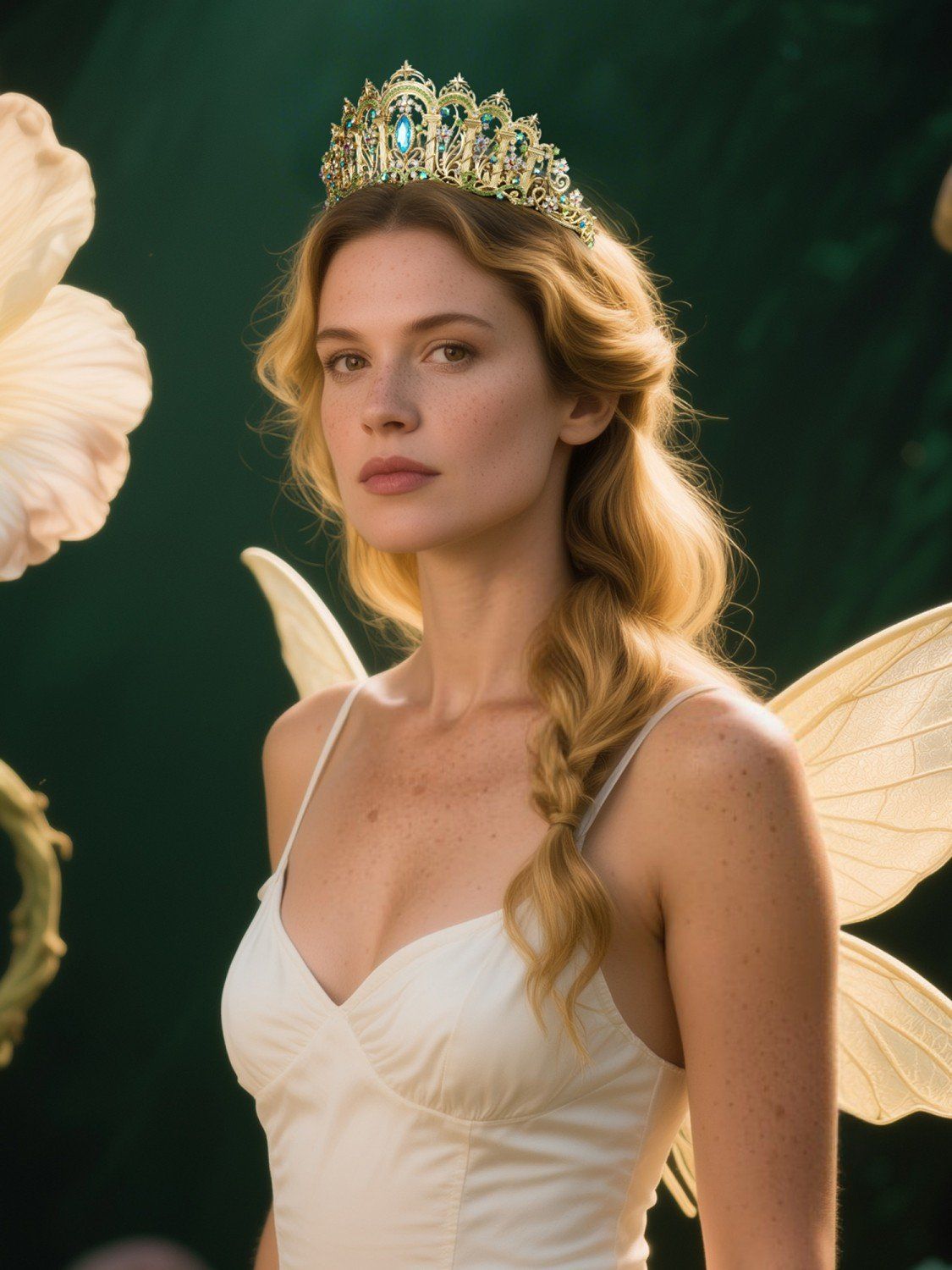 SV Gold Magnolia Flower Crown-Crowns & Tiaras | SWEETV