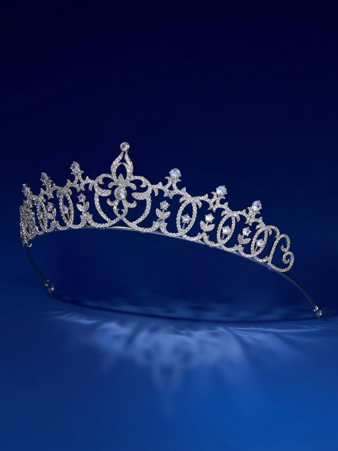 SV Adelaide Regal Cubic Zirconia Tiara-Crowns & Tiaras | SWEETV