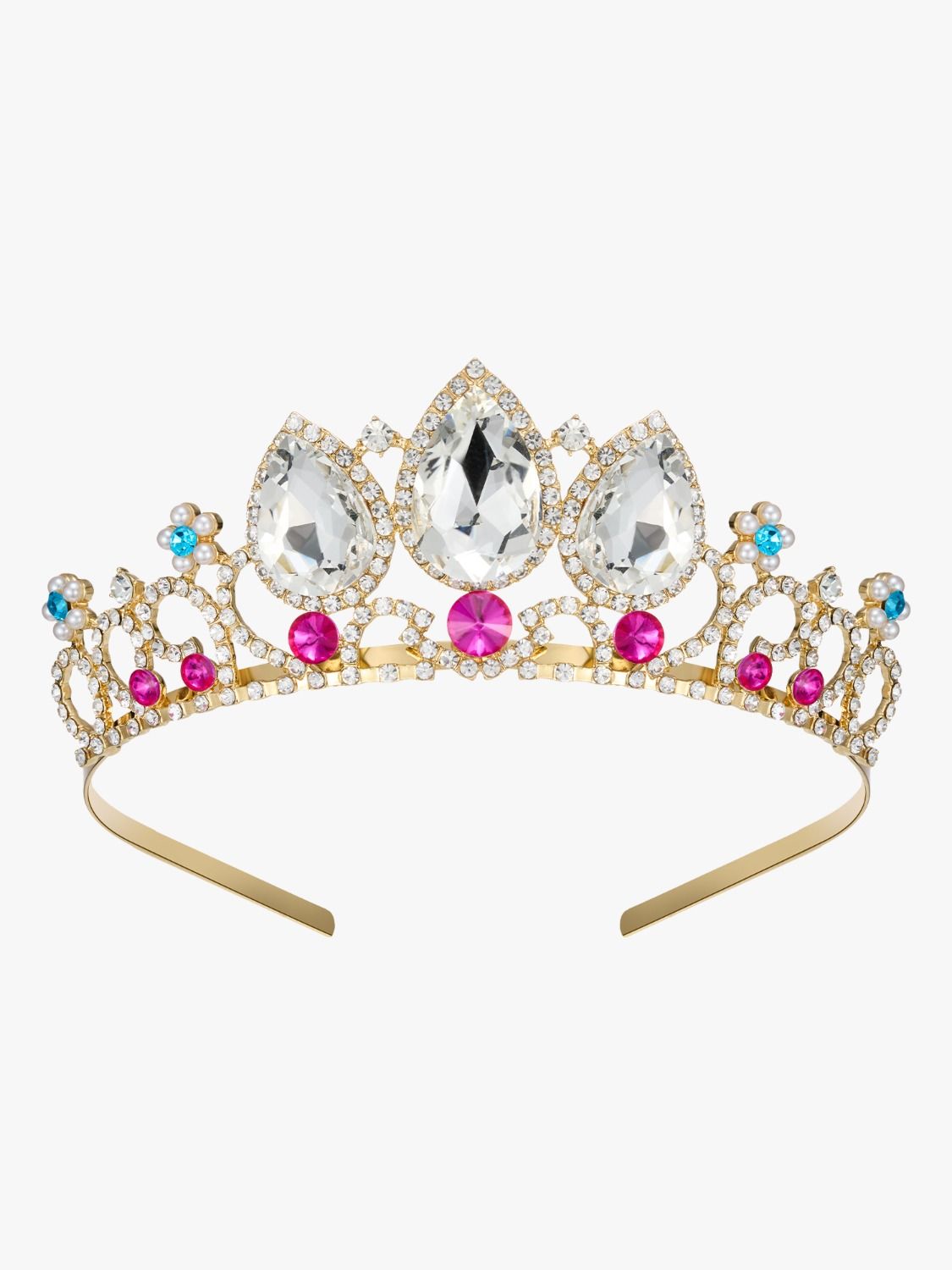 SV Hot Pink Rapunzel Kids Tiara-Crowns & Tiaras | SWEETV